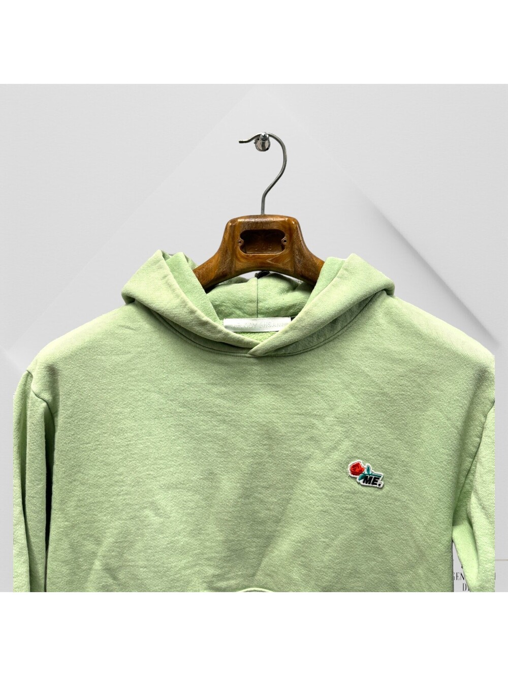 Melody Ehsani Hoodie S Small Green Cotton Blend Pullover Designer Cozy